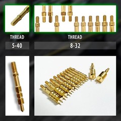 3-Piece Brass Gun Jag Kit – Long-lasting Cleaning Solution for Firearms