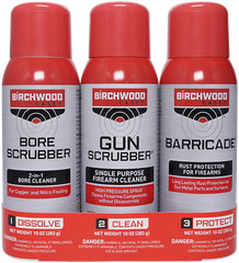 Birchwood Casey Gun Bore Scrubber and Barricade 1,2,3 Kit