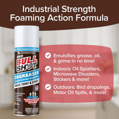 Bull Shot Pro Foaming Degreaser & Grime Remover, Heavy-Duty Formula