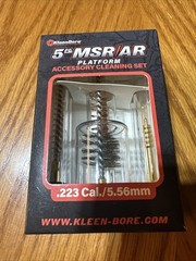 Kleen-Bore 5 pcs Bore Cleaner Brush and Mop Set Fits 223 Remington/556 NATO