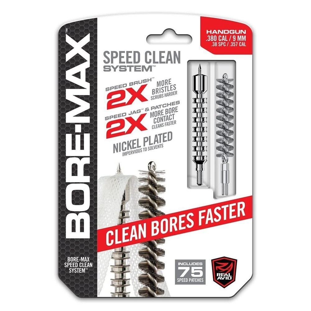 Real Avid Gun Cleaning Jag, Bore Brush & Gun Cleaning Patches Set, All in One…