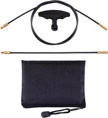 Flexible Threaded Bore Cleaning Coated Cable Set 8″, 33″ for Pistol Rifle in Zip