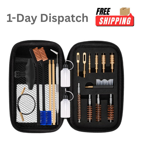 .BOOSTEADY 16pc Universal Handgun Cleaning Kit – .22 to .45 Cal