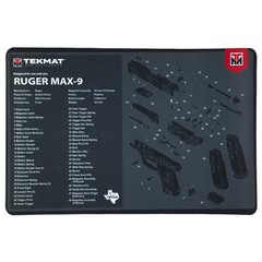 TekMat Ruger Max-9 17″x11″ Gun Cleaning Mat Black – TEK-R17-RUGERMAX9