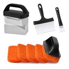 Griddle Cleaning Kit for Blackstone, Flat Top Grill Cleaning Kit Black-11 PCS