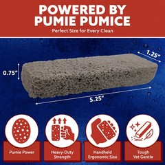 6-Pack PUMIE HDW Scouring Stick – Toilet Bowl, Rust, Hard Water Stain Remover