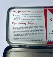 Vintage Outers Rifle Cleaning Kit No 477 Metal Tin Gunslick Patches USA