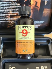 HOPPE’S 9 GUN CLEANING KIT 2007 Black Case 3 Rods Patches Solutions 3 Tips