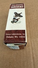 Vintage 1960’s OUTERS GUN CLEANING SOLVENT 7/8 Full Bottle ￼ RARE