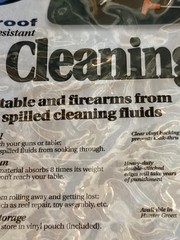 Gun Cleaning Pad Mat Green Shotgun Rifle Hunting Shooting Waterproof Vinyl Back