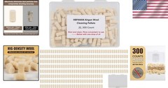 High Quality Wool Felt Cleaning Pellets for 22 Caliber Gun Maintenance 300 Count