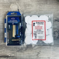 New Gunmaster .357 .38 / 9mm Cleaning Kit For Pistols 14 Pc / 300 Round Patches