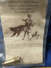 Uncle Mikes Solid Brass .50 Caliber CLEANING JAG & BRUSH #2892-2 BLACK POWDER