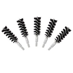 5 Pcs Nylon Bristle Bore Cleaning Brush for Rifle Pistol, .40 cal 50 Patches