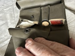 Post War Swiss Military Boot Shine & Maintenance Kit Incomplete Army green 1978