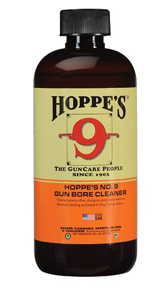 Hoppes #9 Gun/Firearm Bore Cleaning Solvent w/Child Proof Cap 1 Pint Bottle 916