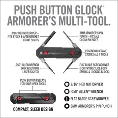 Glock Accessories: 2-in-1 Tool, 4-in-1 Tool & Pro Pack – Gun Mat & Cleaning Kit
