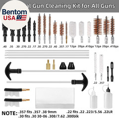 Universal Gun Cleaning Kit for Pistol, Shotgun, Rifle, Handgun, Airgun, Revolver