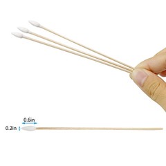 Cotton Swabs Swab POINTED TIP Q-tip 500 Pieces 6″ Wood Guns Firearm Cleaning