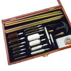 Gunmaster UGC76W Deluxe Wooden Box Universal Gun Cleaning Kit