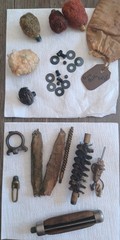 Vintage .22 Cleaning Kit Multicolor Brass Cotton Steel Bronze Fabric with Parts
