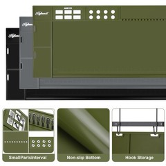 Extra Large Gun Cleaning Mat 48″x16″ – Magnetic, Anti-Slip Rubberized Gunsmith M