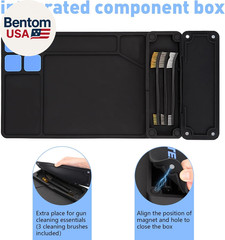 Gun Cleaning Mat, Pistol Mat, Anti-Slip Rubber Gun Mat, Magnetic Pistol Cleaning