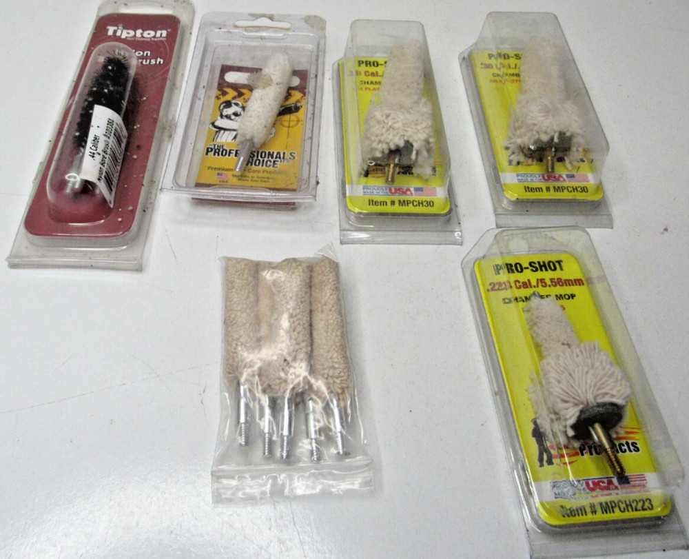 Lot of Gun Cleaning Tools Brushes – Both Handgun and Rifle #P10