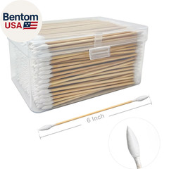 400 (800 Tips) 6-Inch Precision Gun Cleaning Swabs – Lint-Free Double-Ended Cott