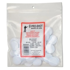 Pro-Shot Cleaning Patches Cotton Flannel For .22 – .270 Caliber 300 Count