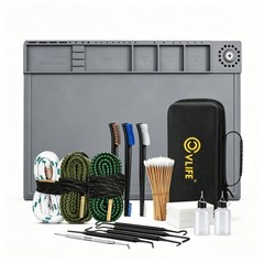 ALL IN 1 Gun Cleaning Supplies Rifle Pistol Shotgun Firearm Cleaning Kit w/ Mat