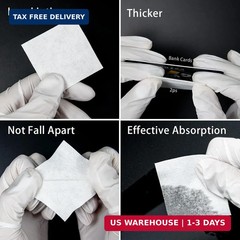 Thicker Gun Cleaning Patches, 2” Highly Absorbent Low- Free Gun Patches, for .2
