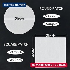 1800/900PCS Gun Cleaning Patches – Absorbent Lint Free Wipes, 2” Square Patches