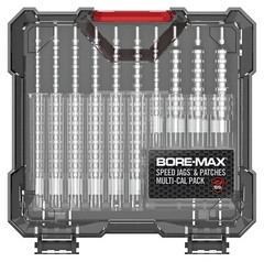 Real Avid AVBMJAGS Bore-Max Jag & Patch Set Multi-Caliber Nickel-Plated, 10 Jags