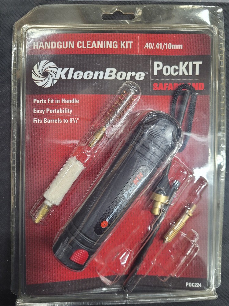 KleenBore Pockit Safariland Handgun Cleaning Kit P0224 .40/.41/10MM (v20669)