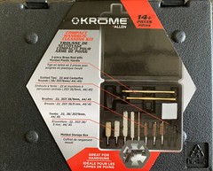 Allen Company Krome Compact Handgun Cleaning Kit .22 .38 9mm .357 .44 &.45 Cal