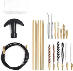 177 & .22 Cal Airgun Cleaning Kit with Cotton Mop, Bronze Bore Brush, Brass Jag,