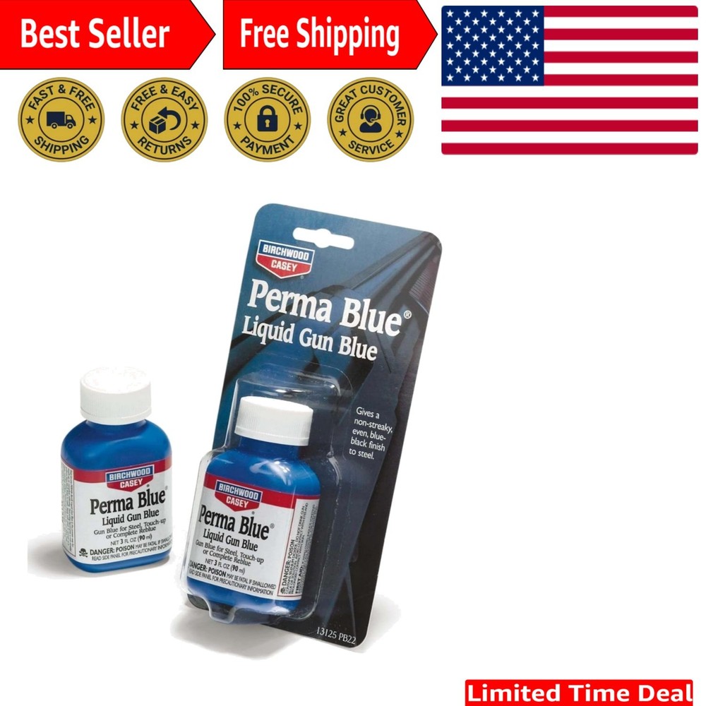 Perma Blue Gun Blue Liquid & Paste, Fast-Acting 3 Oz Touch-Up & Reblue Solution