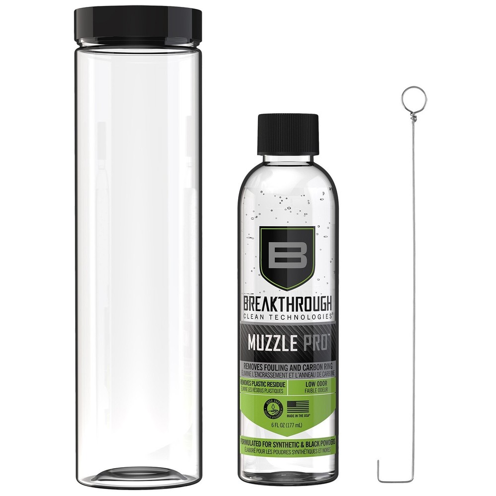 Breakthrough Muzzle Pro Breech Plug Soaking Tube with 6oz Cleaner #BT-MZ-BP