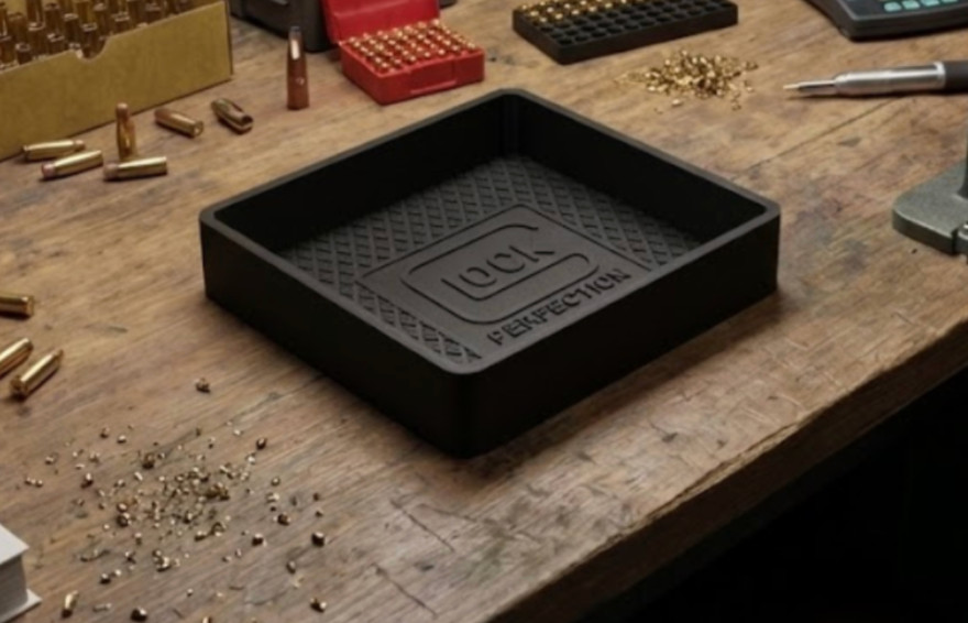 3D Parts Tray for Glock (6″ x 4″) – Cleaning, Maintenance, Small Parts +