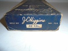 Vintage J.C. HIGGENS “.22 CAL” RIFLE CLEANING KIT – No. 723 – Used but Complete