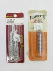 Gun Cleaning Lot Hoppes Bore Snake 20 G Shotgun, Wool Mop, Hoppe’s Tornado Brush
