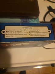 VINTAGE OUTERS GUN CLEANING KIT DEER DUCKS HUNTING PLASTIC CASE