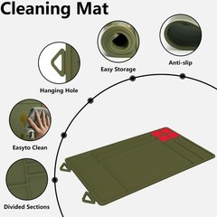Gun Cleaning Mat Anti-Slip Rubberized Maintenance Mat for Handgun Rifle Shotgun