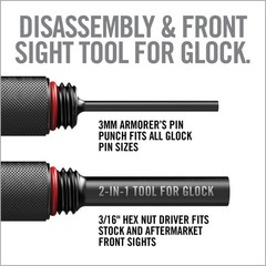 Glock Accessories Set – 2-in-1 Tool, 4-in-1 Tool & Pro Pack with Gun Mat & Clean