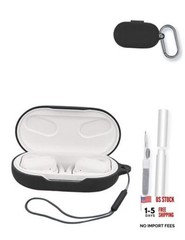 Case for JBL SoundGear Sense Earbuds,Soft Protective, Silicone Case Cover Black