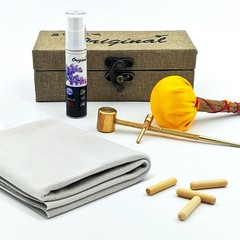 Katana Cleaning Kit with Choji Oil, Uchiko Ball, Hammer, and Pegs for Swords
