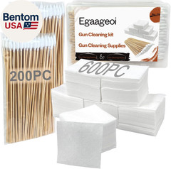 Gun Cleaning Supplies – Gun Cleaning Patches & Pointed Cotton Swabs for Pistol,