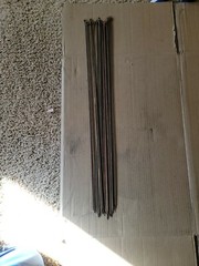 4 Cleaning Rods for .22LR Romanian M69 Soviet Issue T5. Used.
