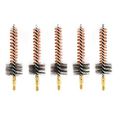.22 Cal Rifle Phosphor Bristle Bronze Gun Cleaning Chamber Brush Kit W/50patches